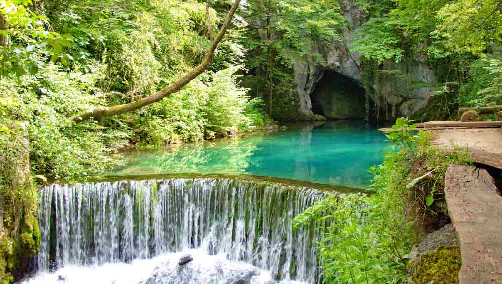 Tirkizni izvor Krupajsko vrelo u podnožju Homoljskih planina.